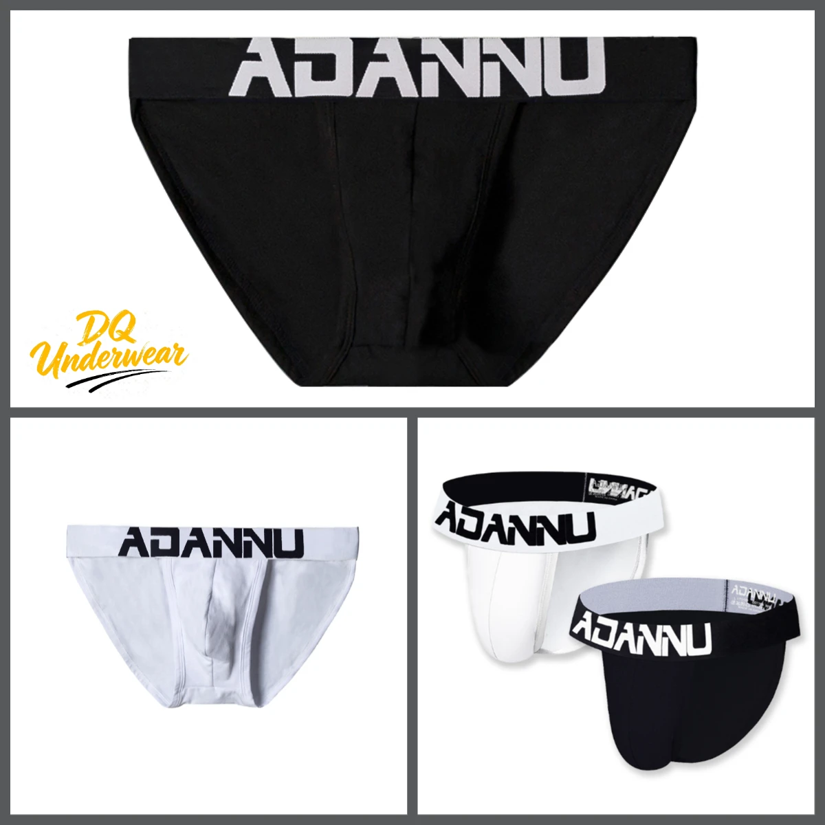 1PCS Sport Style Mens Bikini Briefs Contrast Logo Waist Stretch Lightweight Material Daily Casual Underpants AD214
