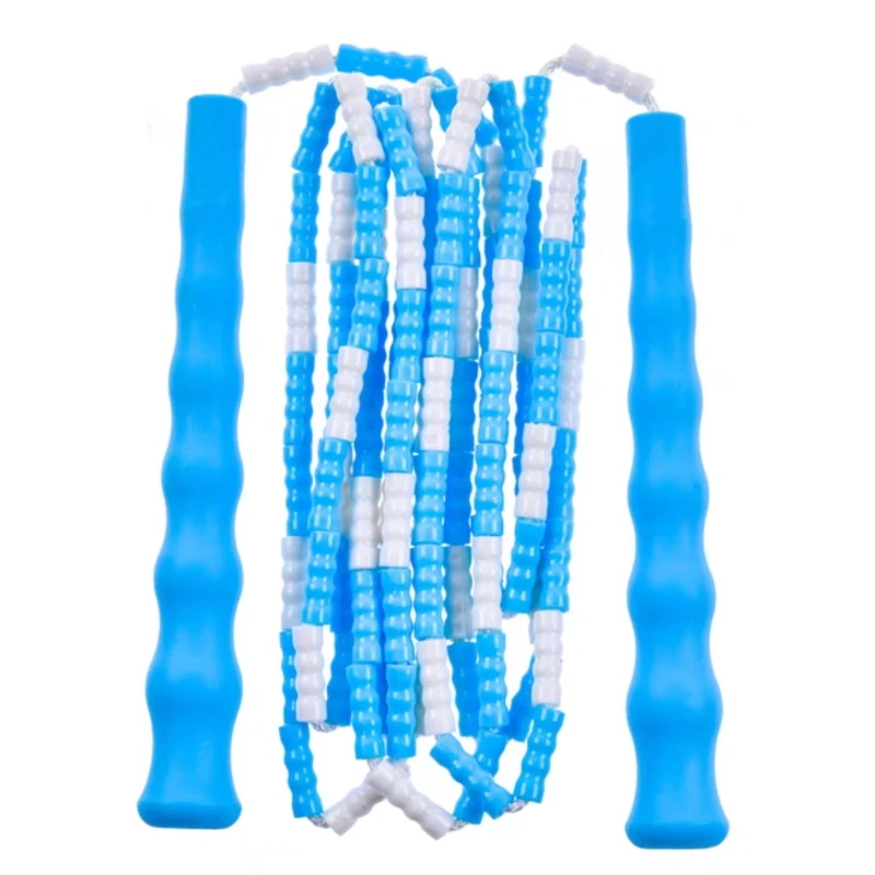 2.4 metri bambini bambini beginer sott perline in pvc corda per saltare con perline corda per saltare 17cm manico in pp 2cm di lunghezza perline