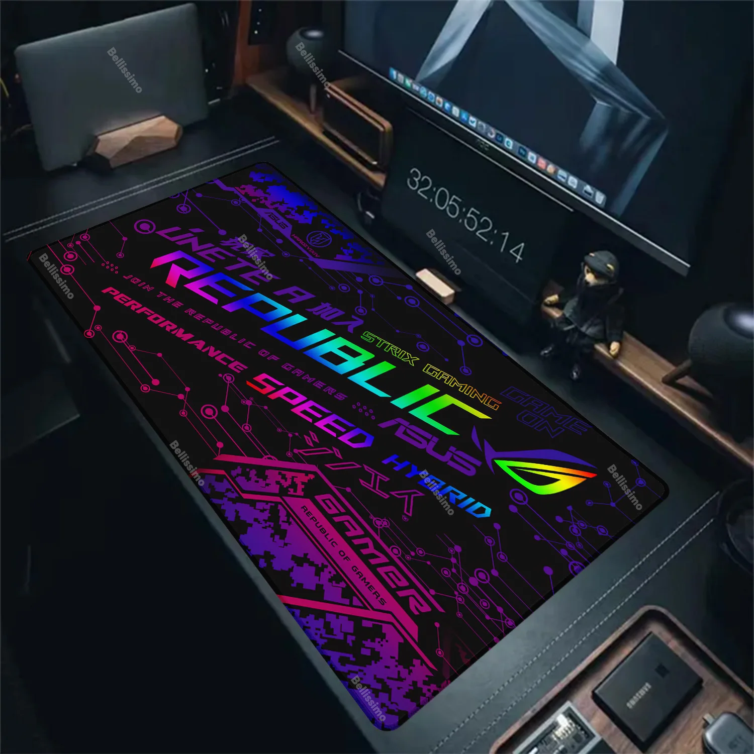 

Gamer Rubber Mouse Pad Cartoon A-Asus Deskmat Gaming Mousepad Anime Extended Mause Pads Desk Protector Pc ROG Accessories Mats