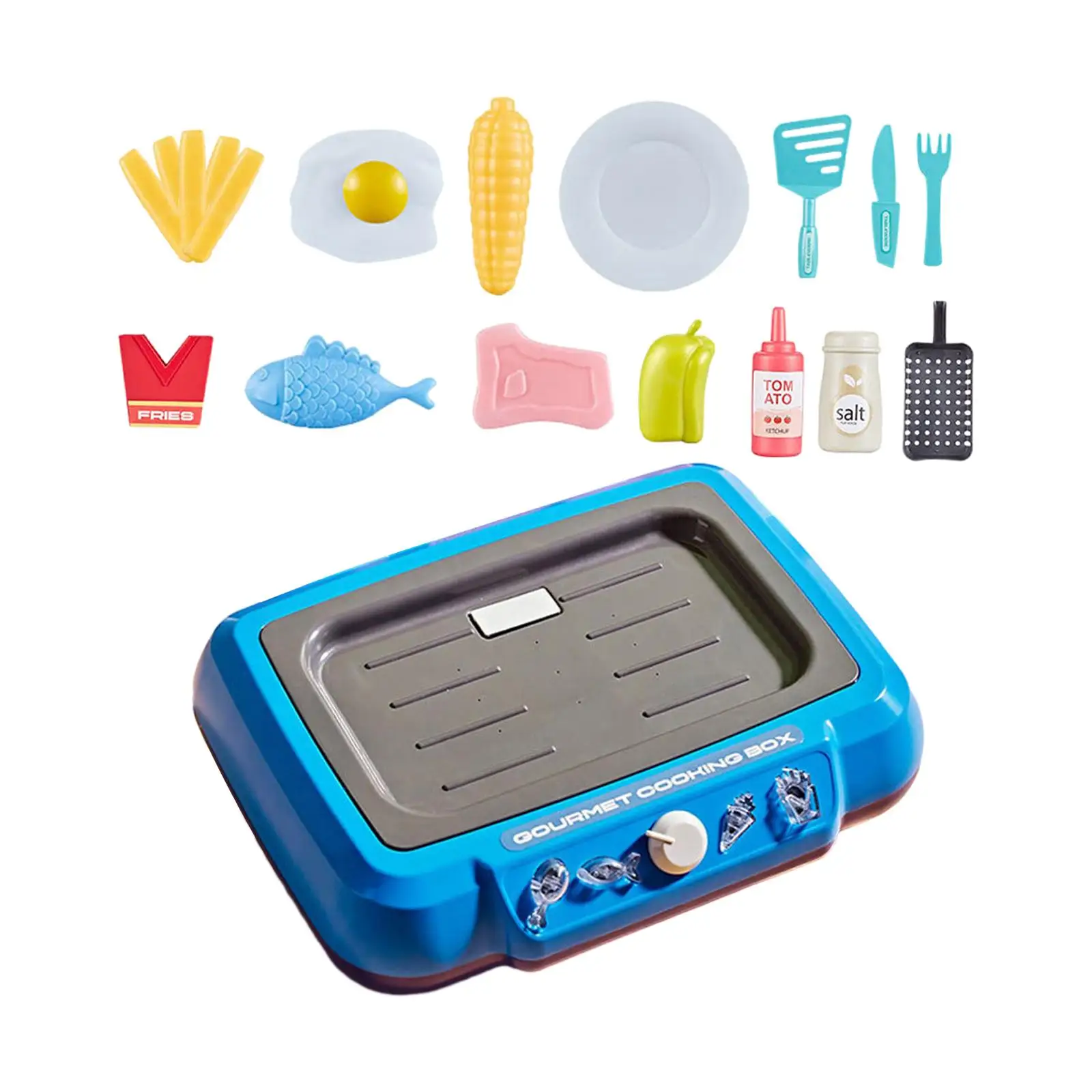 Kinderen Spelen Keuken Speelset Realistische Kookgerei Voedsel Koken Friteuse Kinderen Speelgoed Voor Spelen Keuken Outdoor Indoor Gift Restaurant