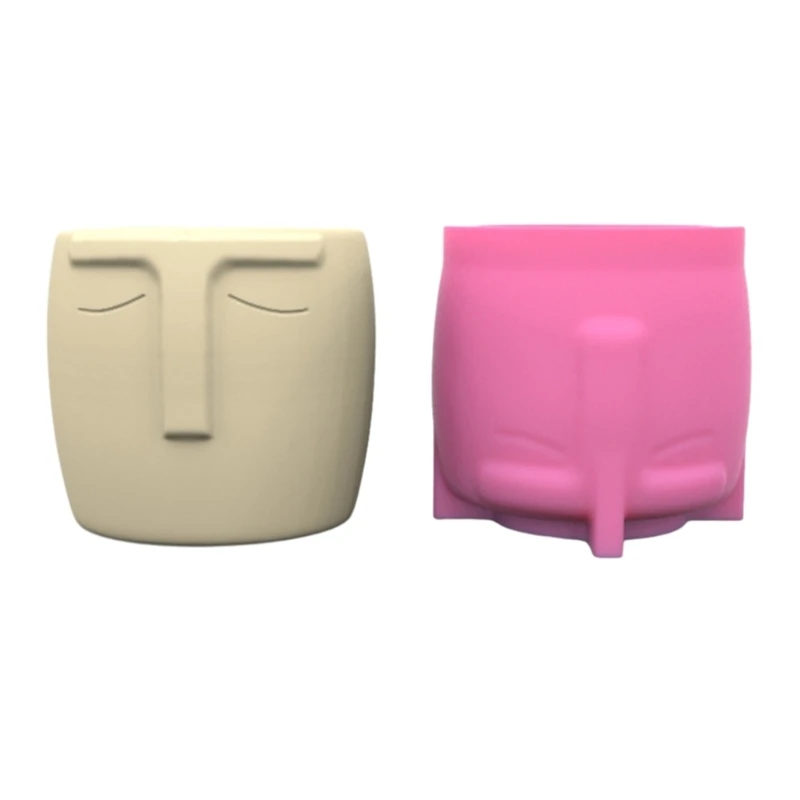 Reusable Human Face Vase Resin Molds DIY Decorations Arrange Flowers Vase Molds