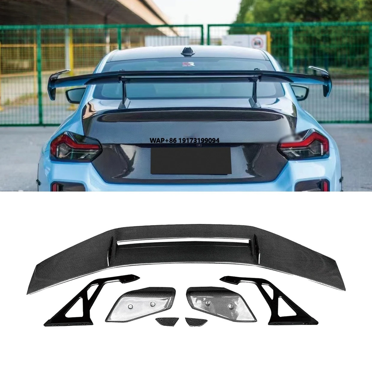 

High Quality Carbon Fiber Spoiler Body Kit for M3 M4 F80 F82 F83 Rear Bumper Upgrade Real Carbon Fiber Rear Spoiler Wing