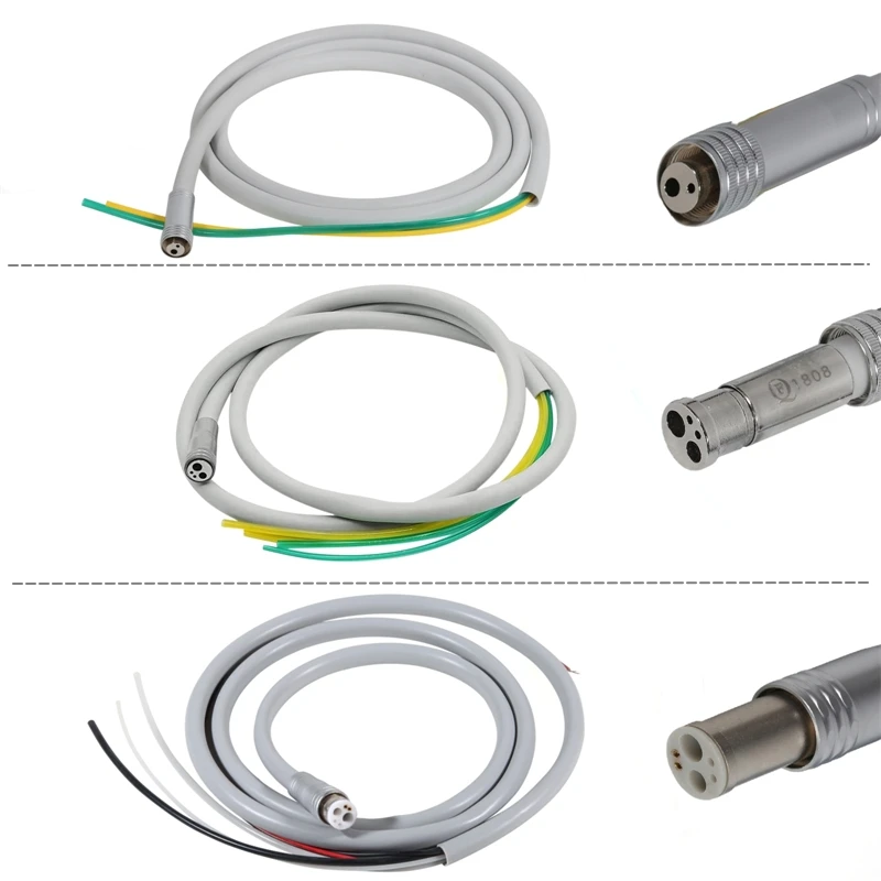 Dental Tube Tubing Hose Cable For High/Low Handpiece Connector 2/4/6 Hole Silicone  Material