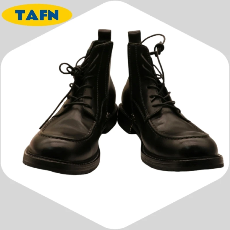 

25High-Top Leather Boots Style Casual Leather Shoes Pull Style Elegant Beautiful Lace-up Popular Elegant Beautiful A032902