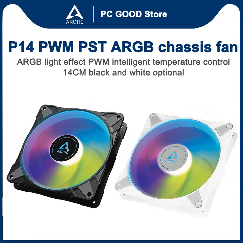 

ARCTIC P14 PWM PST ARGB Computer Case Fan 140mm PWM Quiet Fan CPU Cooler Cooling Fan