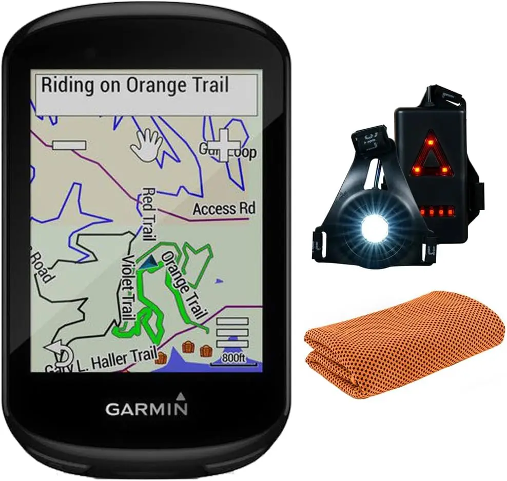 010-02061-00 Edge 830 GPS Cycling Computer | Official USA Partner Model | Bundle with Workout Cooling Sport Towel and Dec