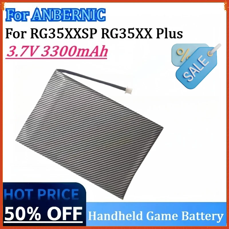 

New 3.7V 3300mAh High Quality Li-Ploymer Handheld Game Battery for ANBERNIC RG35XXSP RG35XX Plus Rechargeable Battery