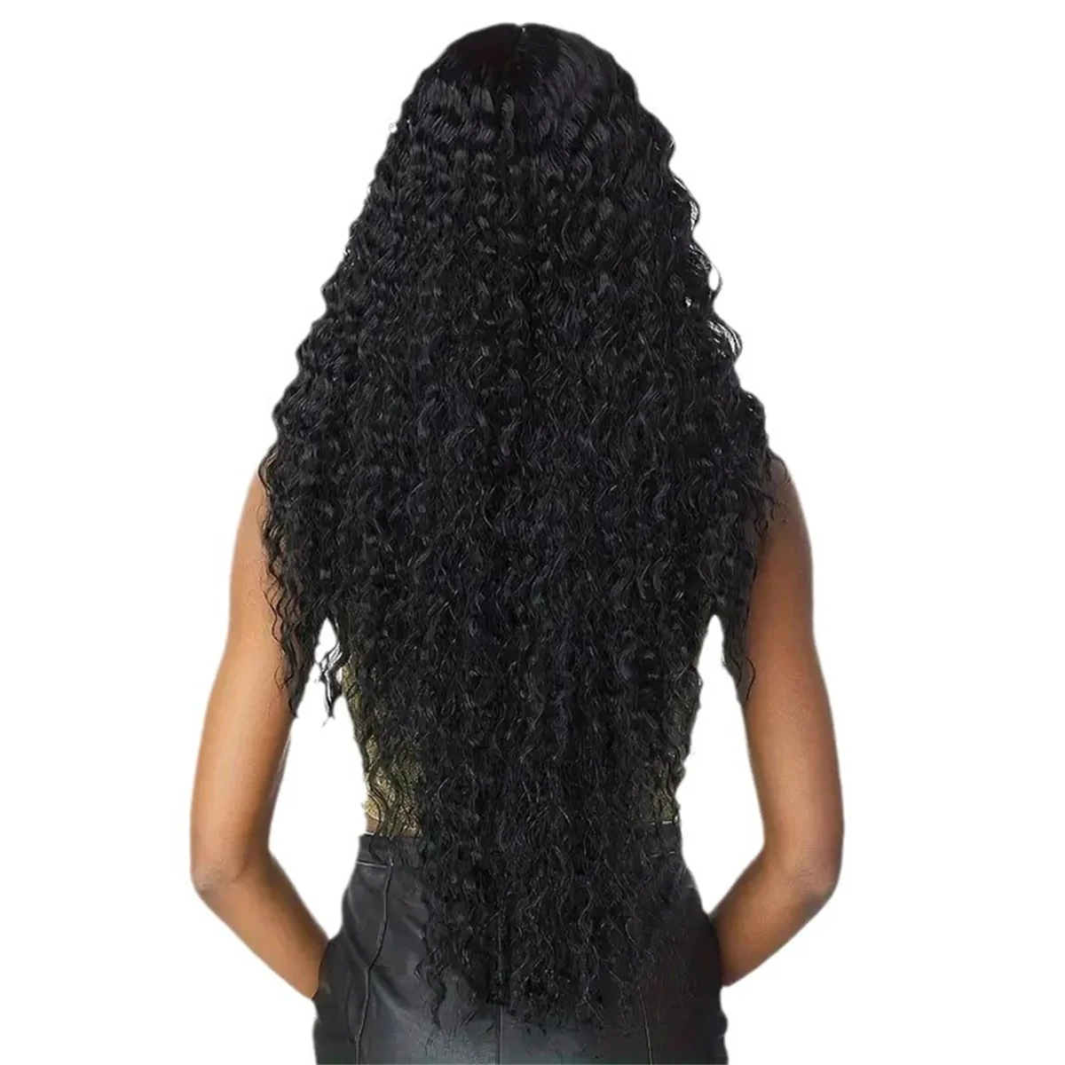 AT13 Perücke HD Lace Front Perücke Mittelscheitel Lange lockige Big Wave Perücke Damenperücke