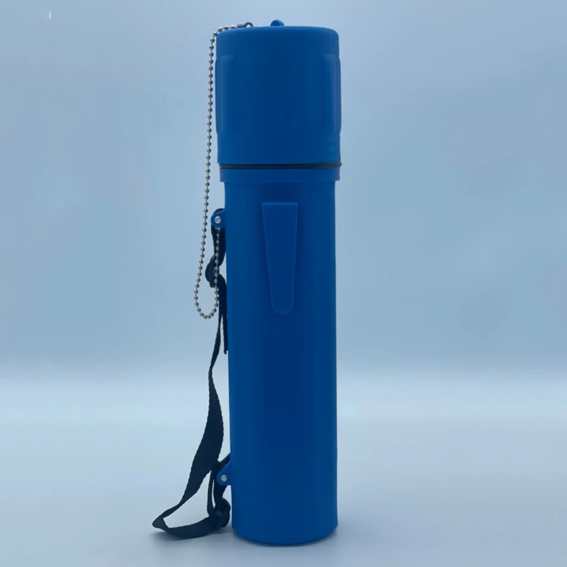 Blue 10LB Guard Welding Weld Electrode Rod Storage Tube Container Hold Cannister With Straps And Chain Easy Install