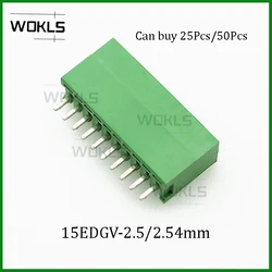 25PCS/50PCS 2.5MM /2.54MM PCB TEMINAL BLOCKS 15EDGVC 2.5 MCV0.5/-G-2.5 ECH250V 2EDGV 2.5 2.54