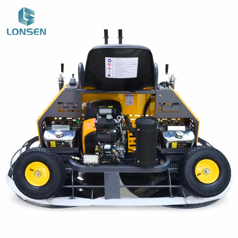 Betonfahrt auf der Power Troffel Machine