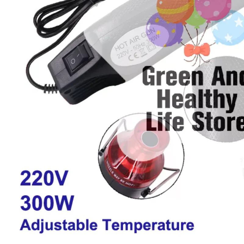 220V DIY Heat  Electric Power Tool Hot Air  300W Temperature  With Supporting Seat Shrink Plastic DIY Craft Tool