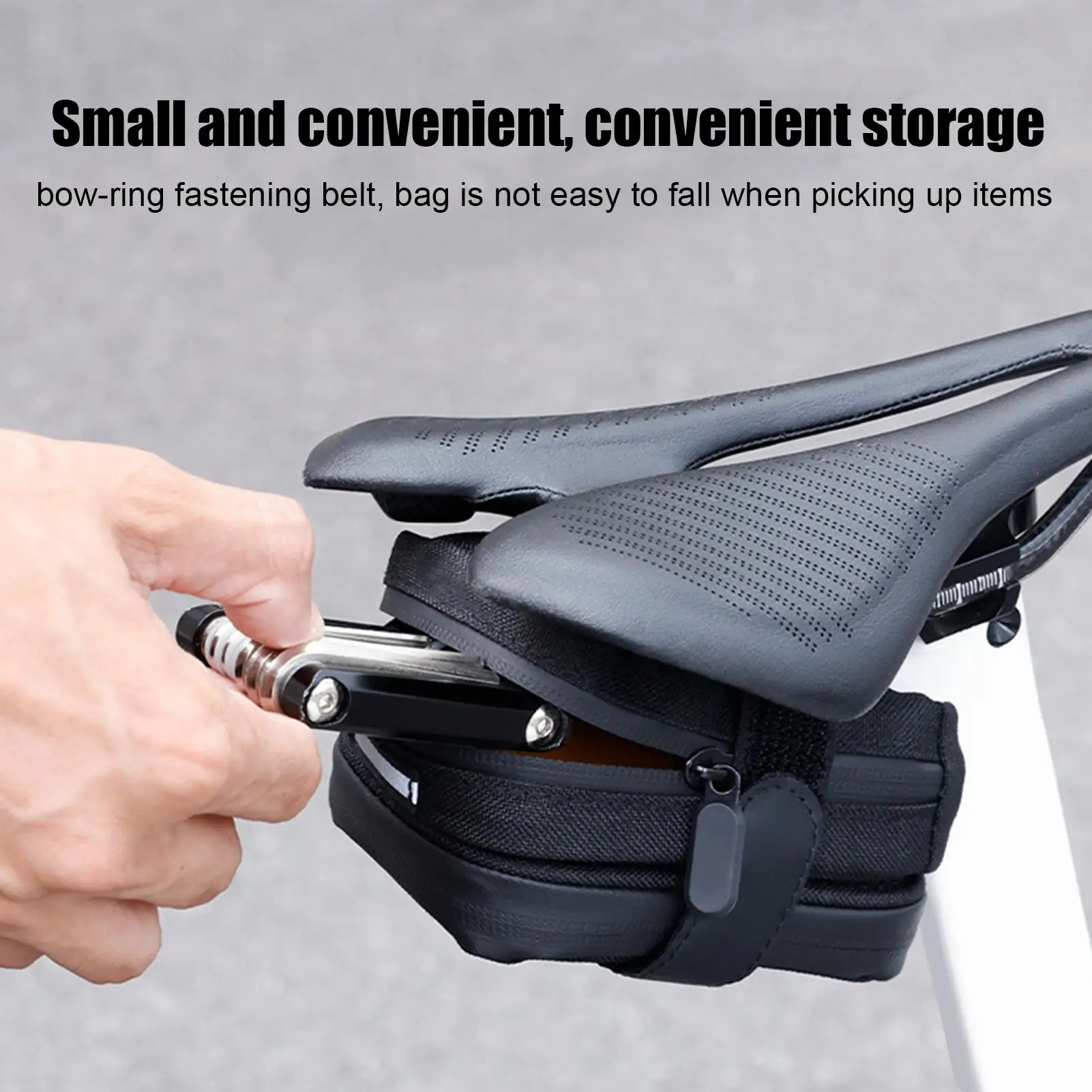 

new Bicycle Saddle Bag Mini Portable Tail Bag Road Bike Tool Kit Repair Bag Waterproof Split Bike Saddle Bag Cycling Accessories