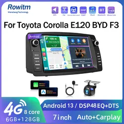 Fast Boot For Toyota Corolla 2000-2006 E120 e 120 BYD F3 2007-2011 NET Car stereo adio Multimedia Video Player carplay Audio A
