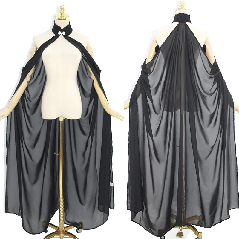 Black Ivory Hanging Neck Cloak Thin Shawl Bridal Shawl Women's Cloak Fairy Charm