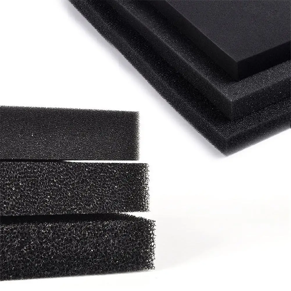 1 PCS Fish Aquarium Purified Filter Black Biochemical Foam Aquarium Pond Sponge Filtration Pad Material