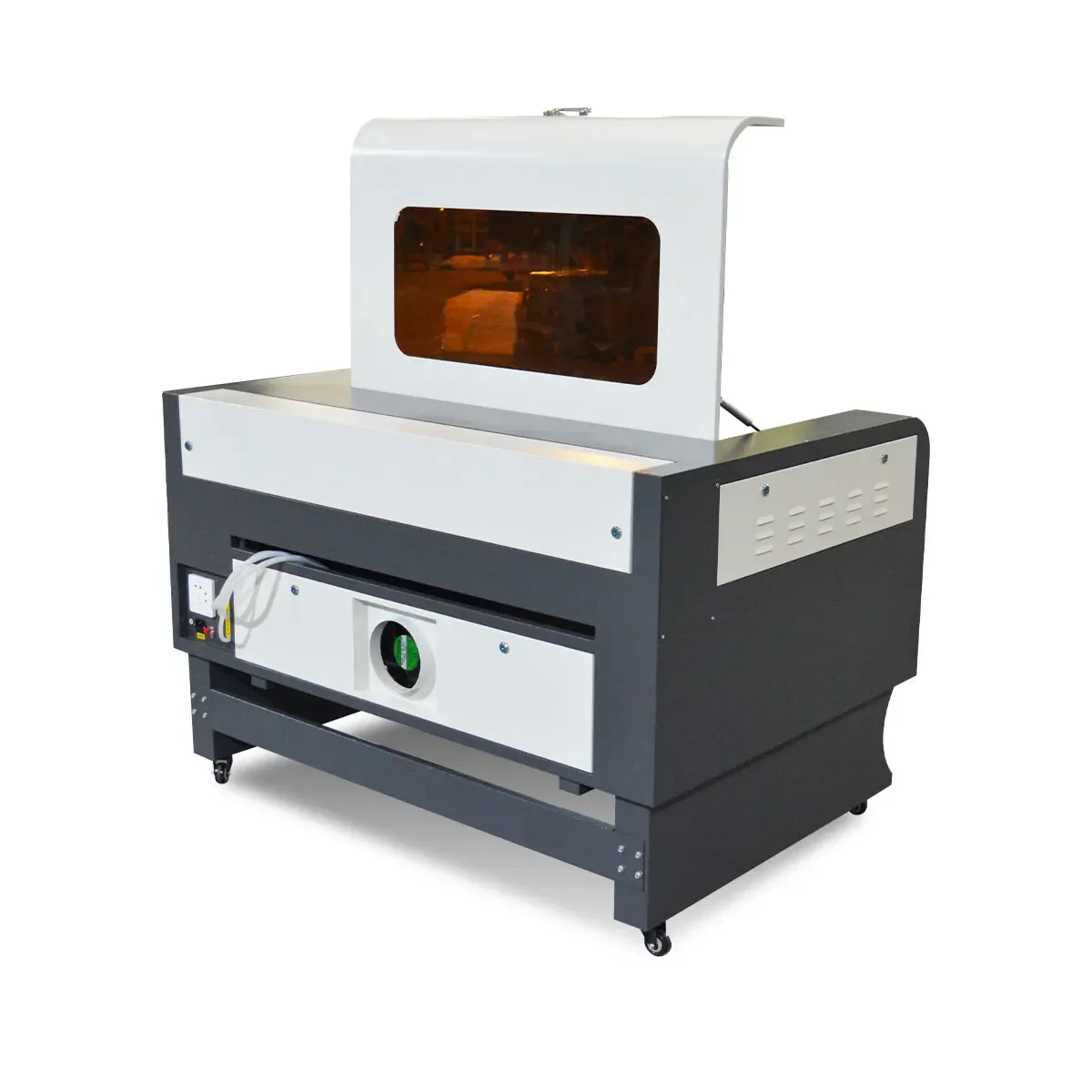 9060 High-Accuracy Water-Cooled CO2 Cutting Machine Ruida Control System for Wood Plywood Leather Fabric Cutting & Carving