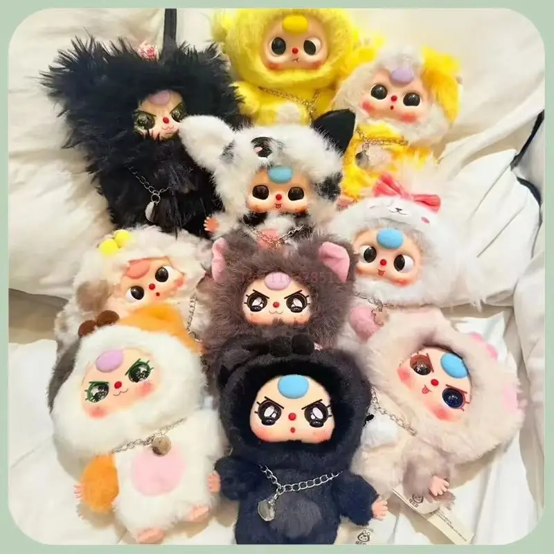 เด็กสามแมวและสุนัข Series อินเทรนด์กล่องตาบอดของเล่นน่ารักการ์ตูนตุ๊กตากระเป๋าเป้สะพายหลังจี้ของขวัญแปลกใจ