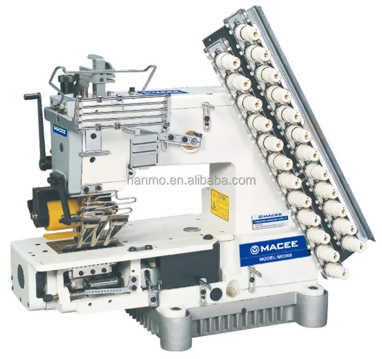 

MC 008-06064P-VPL 6-NEEDLE CYLINDER-BED MULTI-NEEDLE SEWING MACHINE For TAPE-ATTACHING