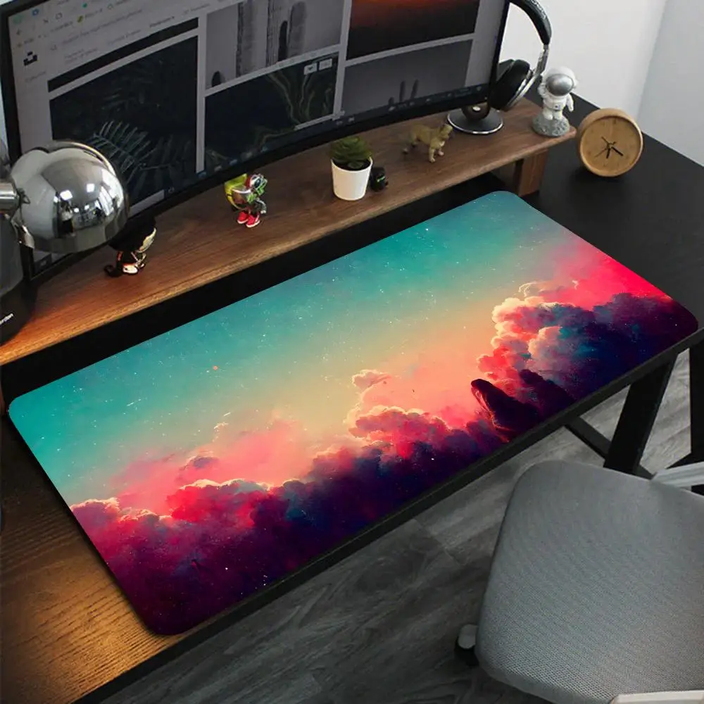 

Carpet for mouse Computer desk mat Anime mouse mat Gaming mouse mat Mouse Table Nuvole mat for Sunset work desk Mouse carpet Pad