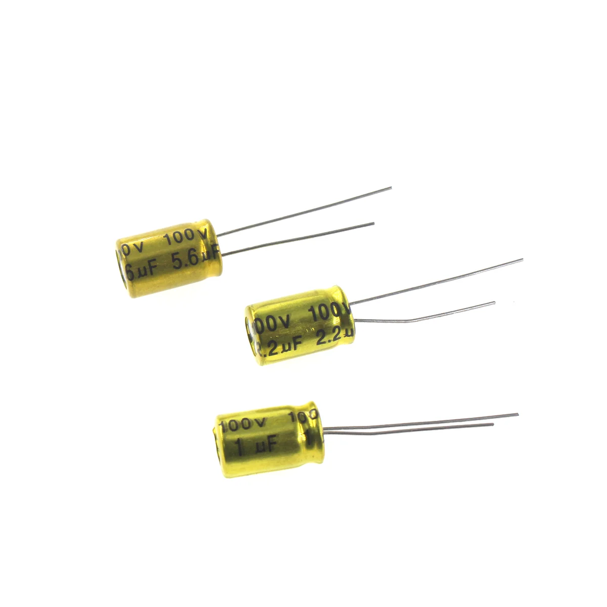 10/50PCS electrodeless electrolytic capacitor 100V 1UF 2UF 3.3UF 4.7UF 10UF 22UF 33UF 47UF 100UF  NP vertical horizontal