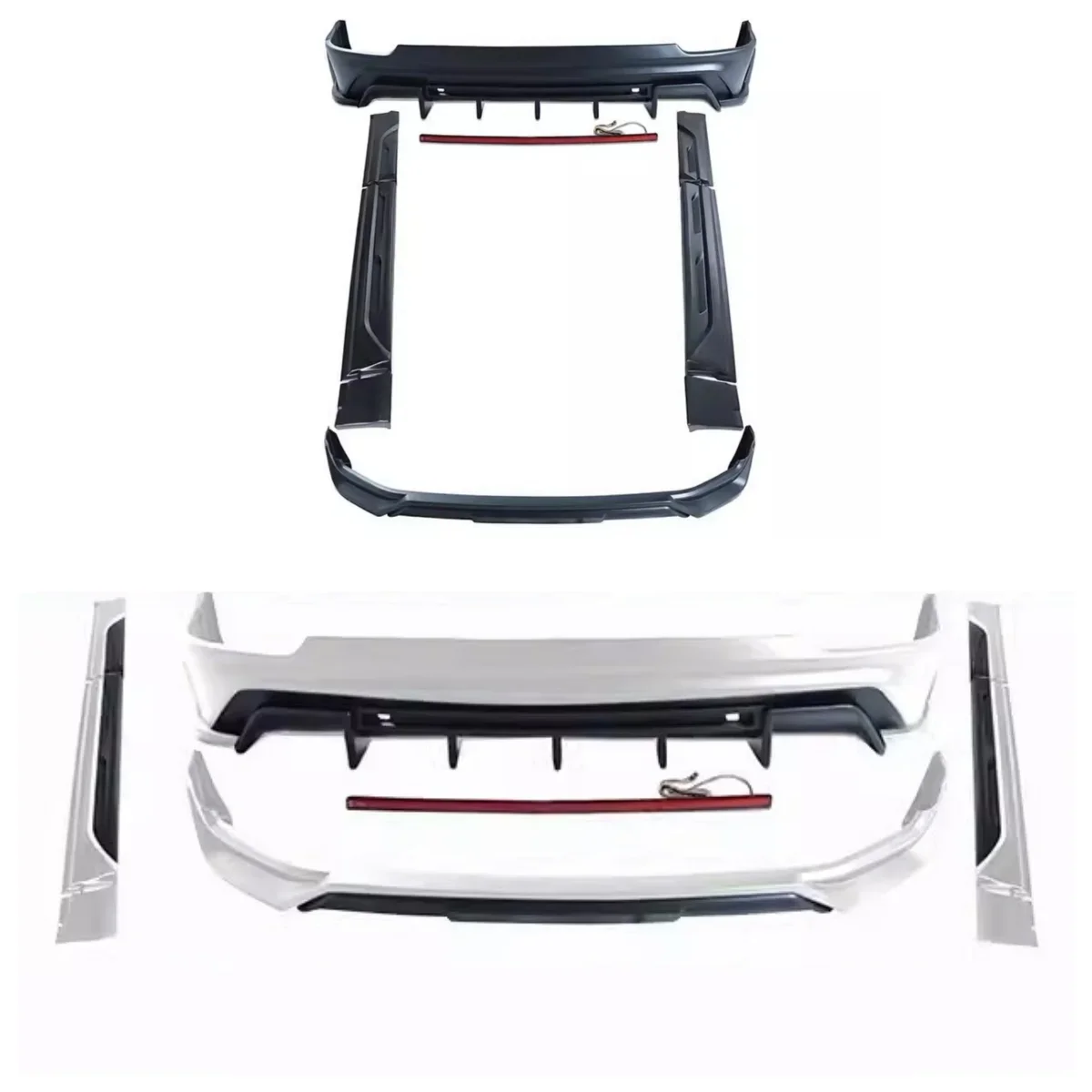 Body kit for Leading ideal One 2021 modified Front lip Rear lip Side skirt Carbon fiber Tail wing Fog light frame