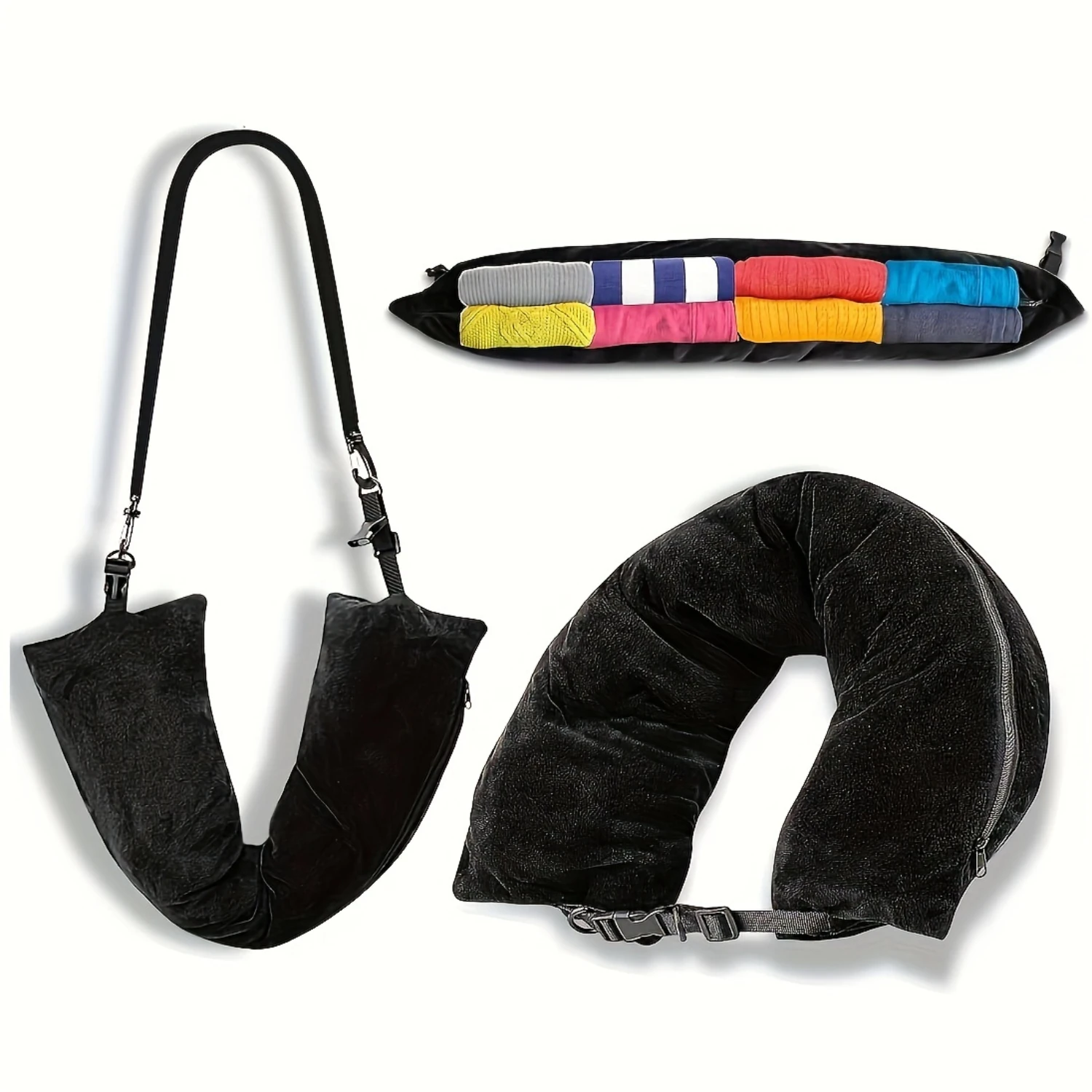 Travel Neck Pillow - Soft & Lightweight Portable Companion for Multi-Use on the Go