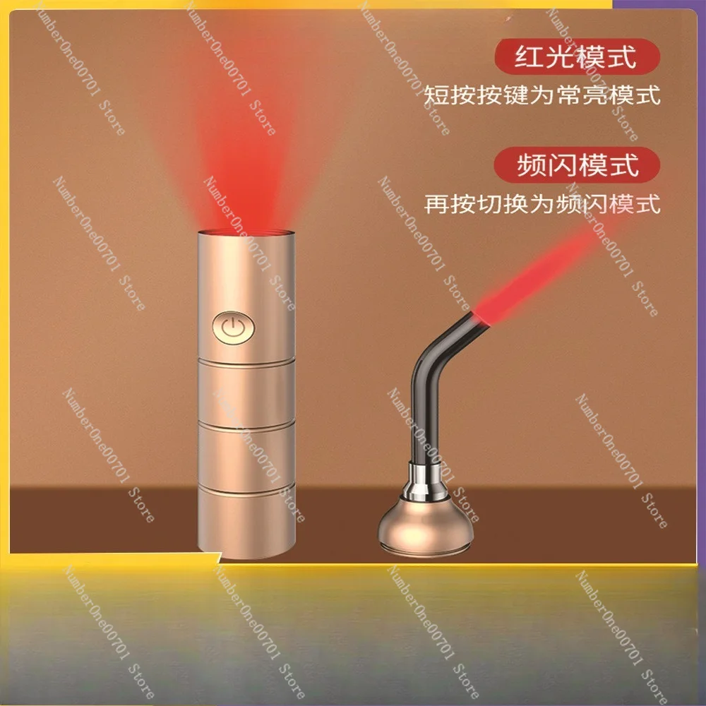 Handheld Red Infrared Light Wand for Nose, Ear, Mouth, Shoulder, Neck, and Body Pain Relief