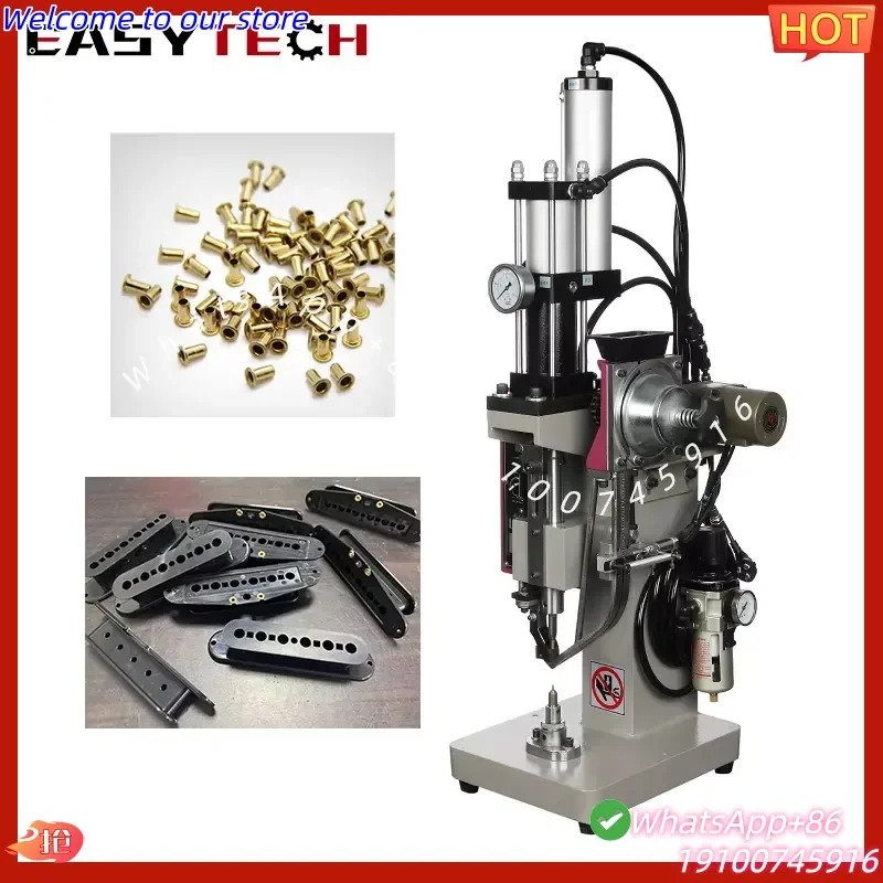 2026Hot Self-punching Metal Snap Button Machine Rivet Press Machine Button Hole Punching Machine Auto Feed Shoe Eyeleting