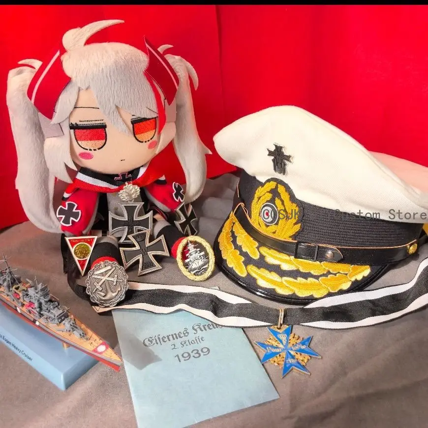 NEW Game KMS Prinz Eugen Attribute Azur Lane Super Cute Fufu Cotton Doll Outfit Anime Figurine Plushie With Clothes Xmas Gift view 4