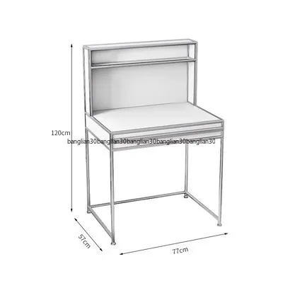 Combination Makeup Table Bedroom Desk Computer Desk Stainless Steel Corner Table Locker Dresser