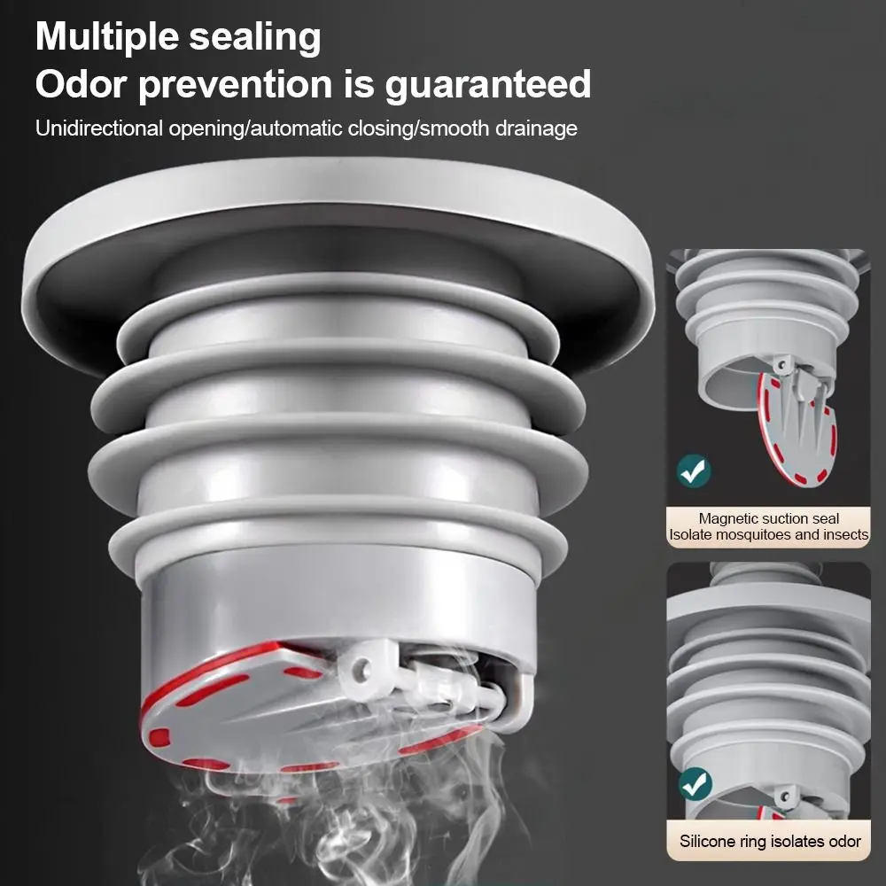 Silicone Water Drains Connector Anti-odor Leakage Protection Floor Drain Seal Ring Washing Machine Water Plug Kitchen Sink