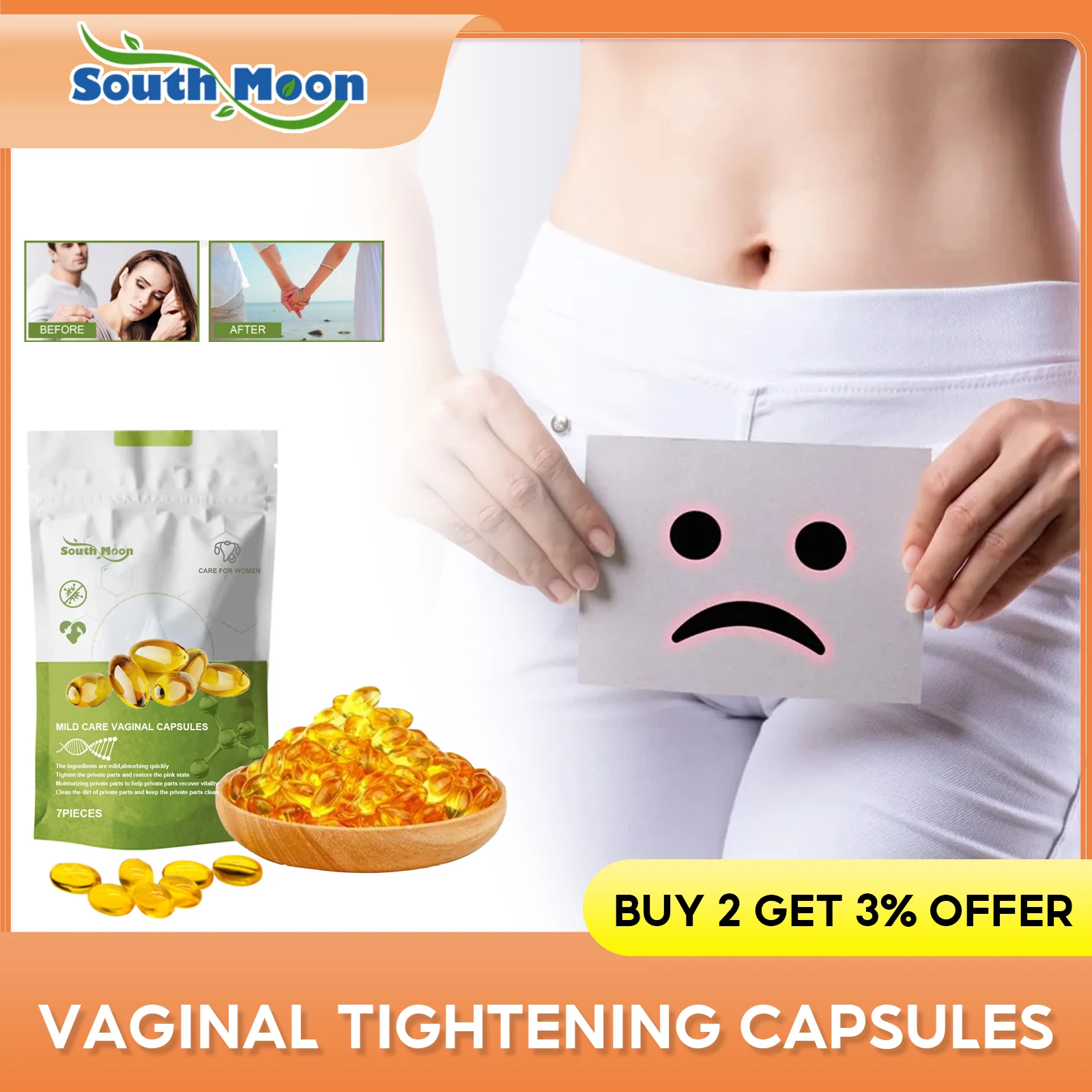 Vaginal Tightening Capsules Women Shrink Vagina PH Balance Detox For Private Parts Dry Itching Odor Rejuvenation Anti Infection