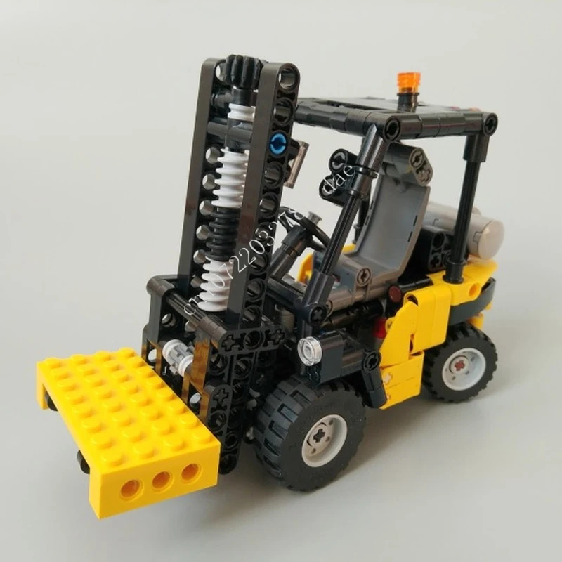 ชุดรถยกขนาดเล็ก MOC 333 ชิ้น ชุดรถไฟด่วน ของเล่นตัวต่อสถาปัตยกรรม ของขวัญวันคริสต์มาส วันเกิด สำหรับเด็ก