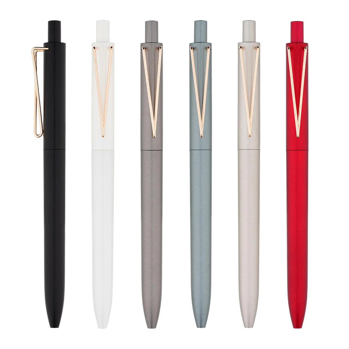 1P Premium v1 High-end Advertising Pen Business Signature Pen Click Neutral Pen Logo Setting Gift Water Pen Engraving Pen Office