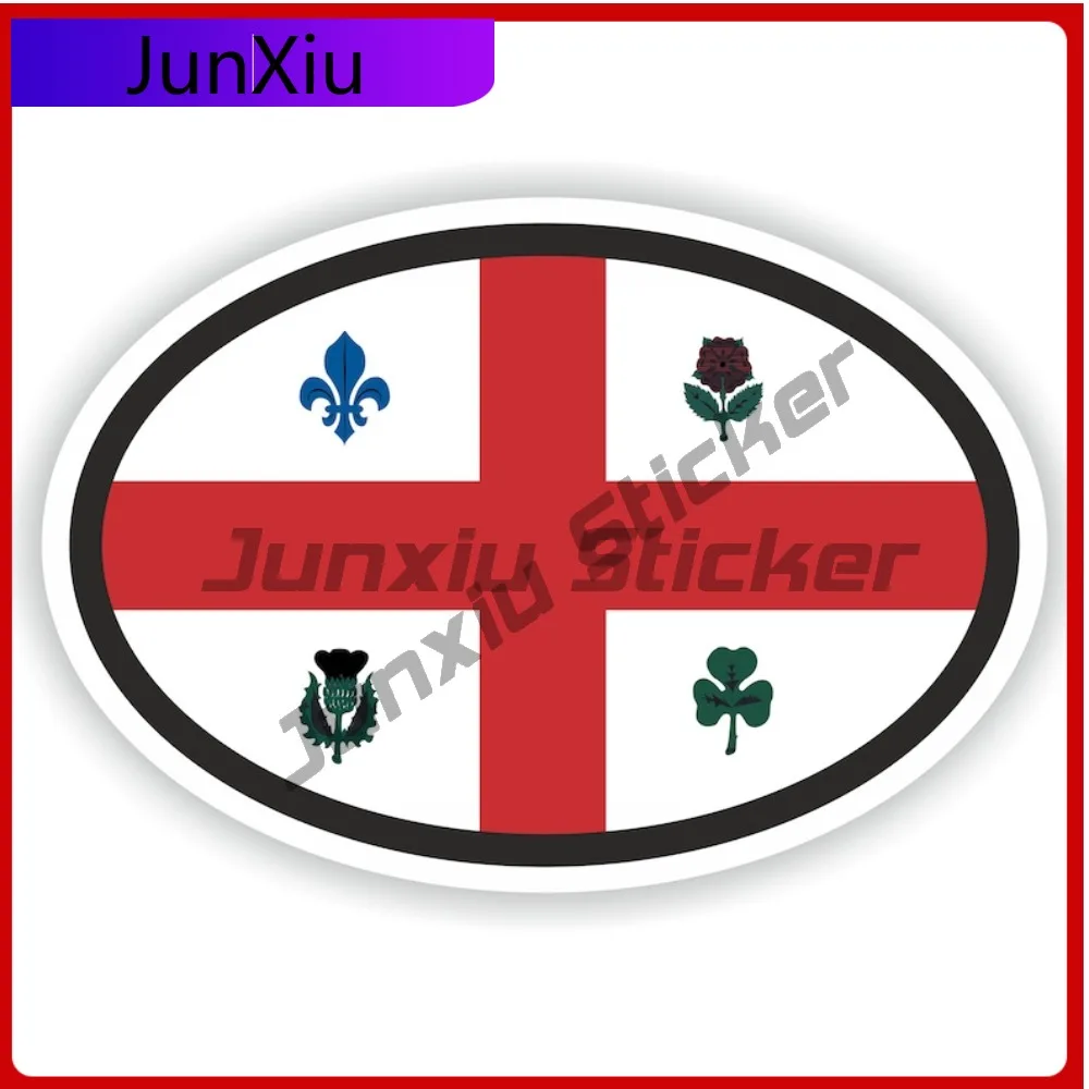 

Montreal Quebec Canada Oval Flag Sticker Vinyl Decals Exterior Scratch Cover Sticker X 500 Motorcycle Stickers Camper Van Bike