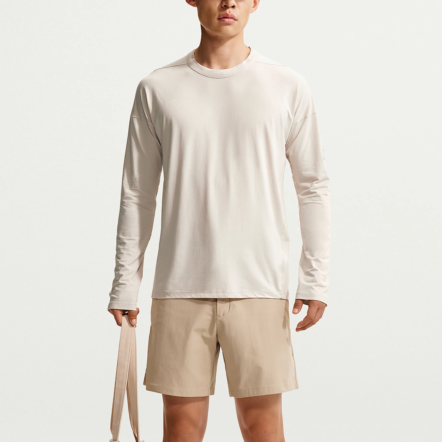 Nike genuine men's super soft round neck sports and leisure long sleeved T-shirt IQ8276-104