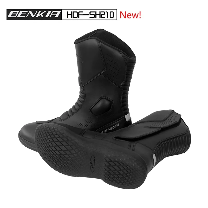 BENKIA Motorcycle Riding Boots Men's and Women's Competitive Anti-fall Ventilate Racing Equipment Thigh-high Motorcycle Boots