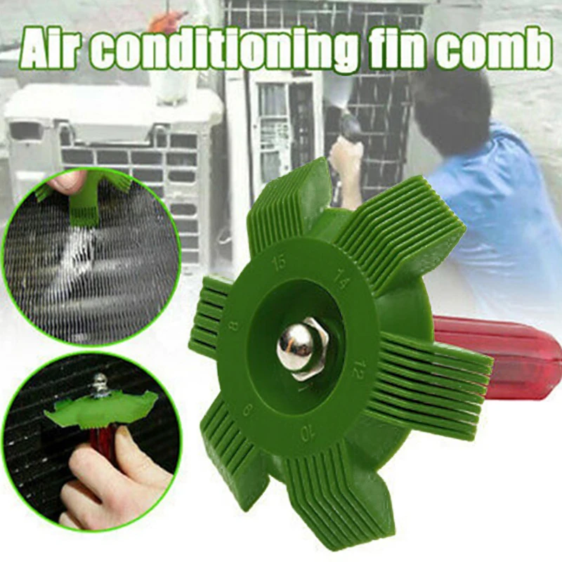 New Chic Heat Dissipating Fin Comb Cleaning A/C Condenser Coils Brush Condenser