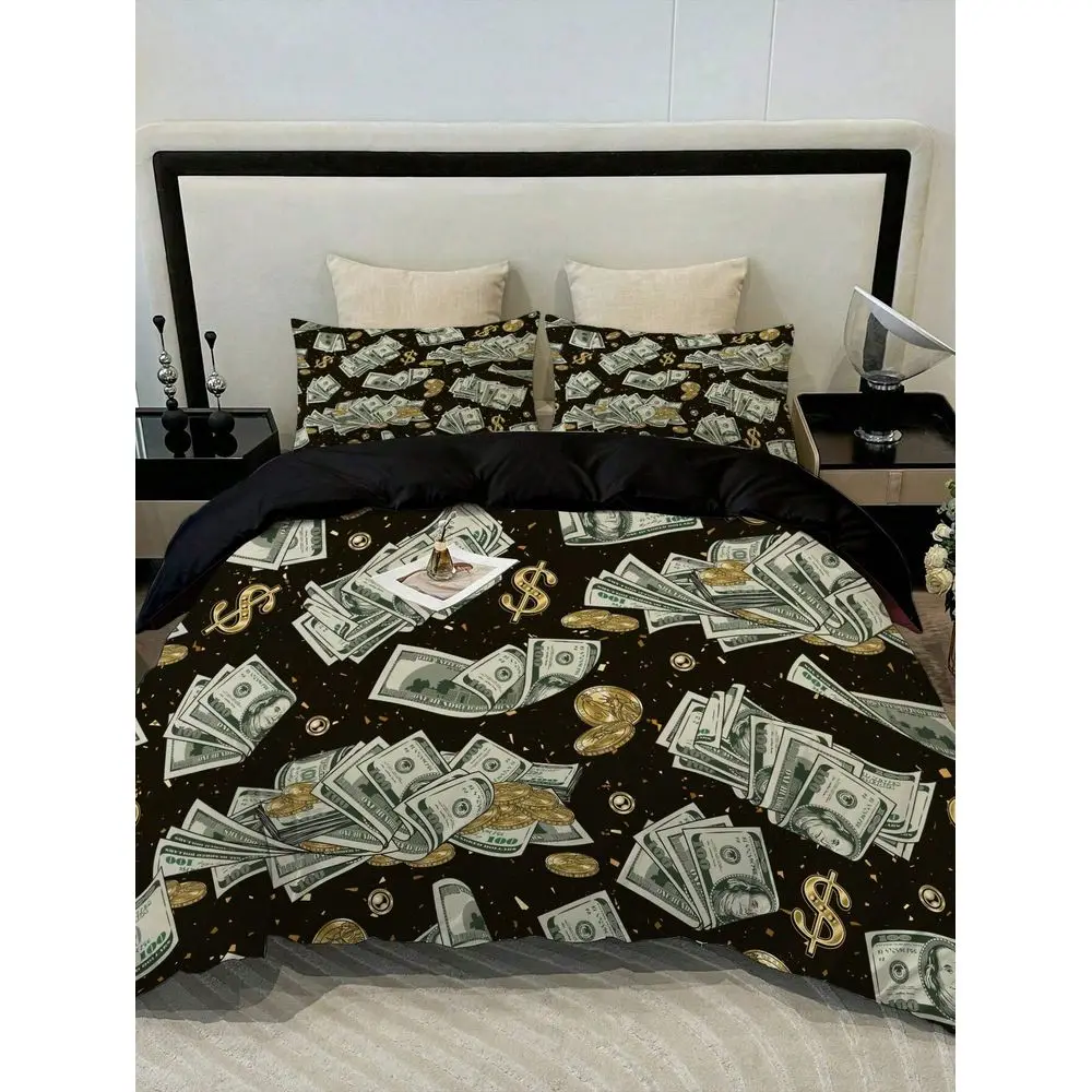 

Bedding Set, Floral Print Polyester Bedding Set, Suitable For Bedroom, Guest Room 1Duvet Cover 2Pillowcases, Comforter Not Incl