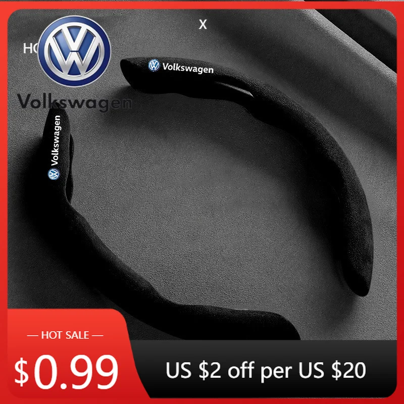 

Подстаканники, автомобильный замшевый чехол на руль, впитывающий пот, нескользящий для VW Volkswagen POLO GOLF 6 5 7 t5 t7 MK6 MK7 Auto Decorati