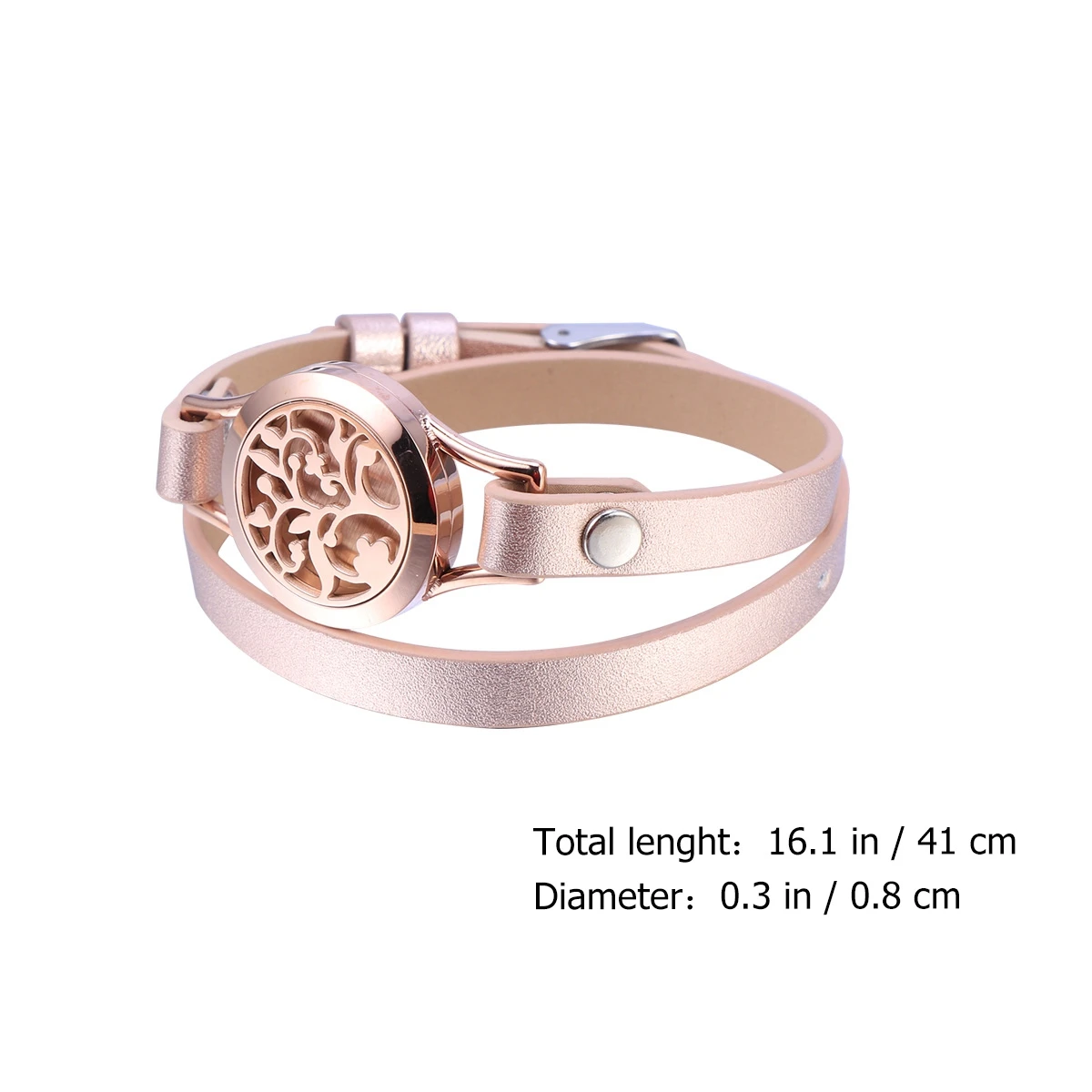 

Aromatherapy Bracelet Fashionable Diffuser Locket Bangle Perfume Cassette Daily Wear