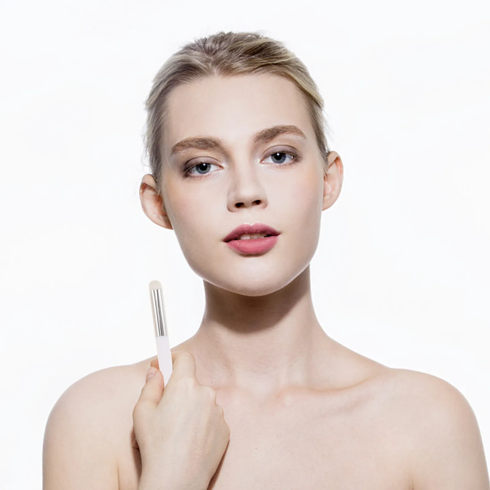 2-delige lipmake-upborstelset Zachte paddenstoelkop-applicator voor lipgloss Lipstick Balm Professioneel precisiegereedschap Dagelijks gebruik