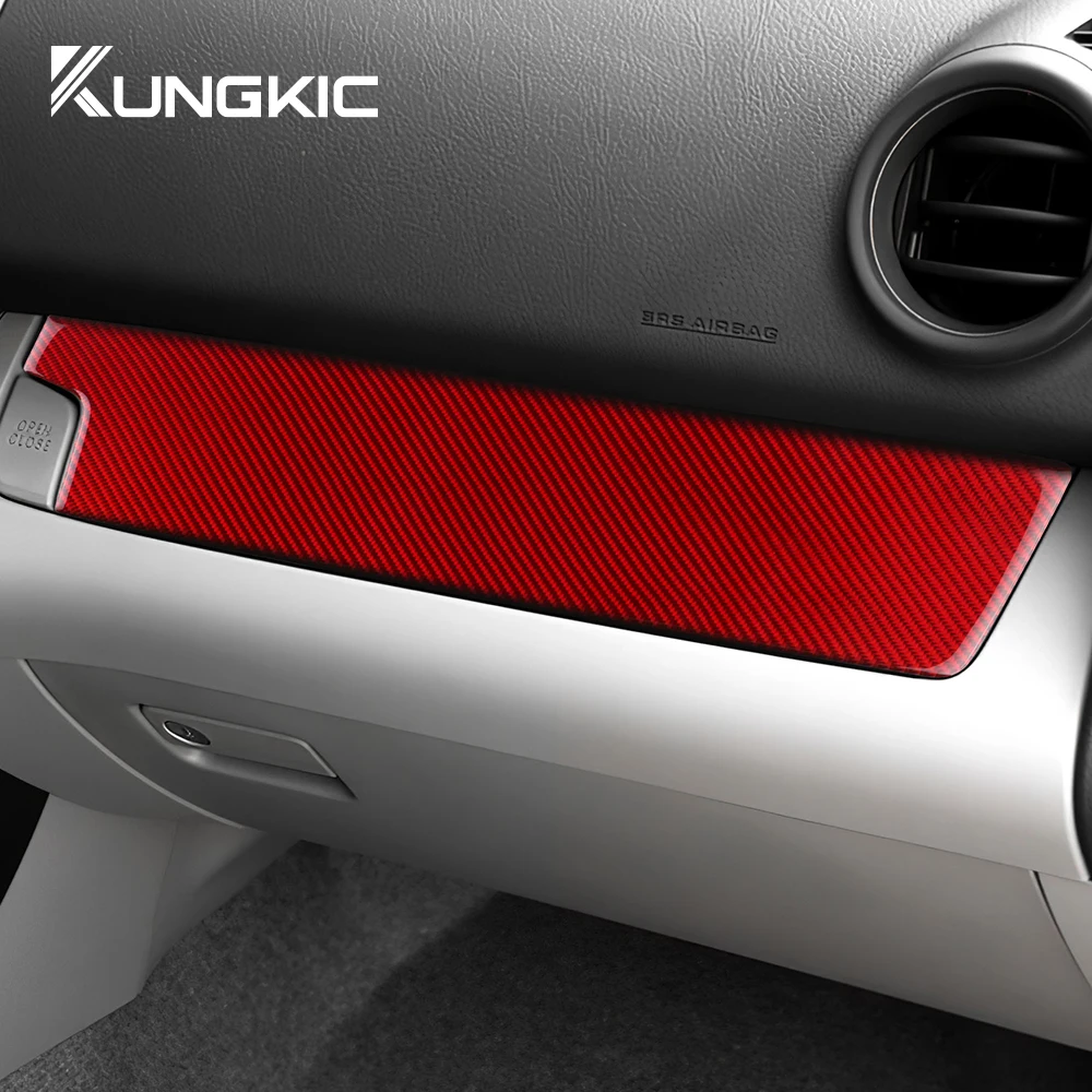 

Real Soft Carbon Fiber Sticker for Toyota RAV4 2006 2012 LHD RHD Car Co-pilot Side Panel Trim Interior Accessories Decor