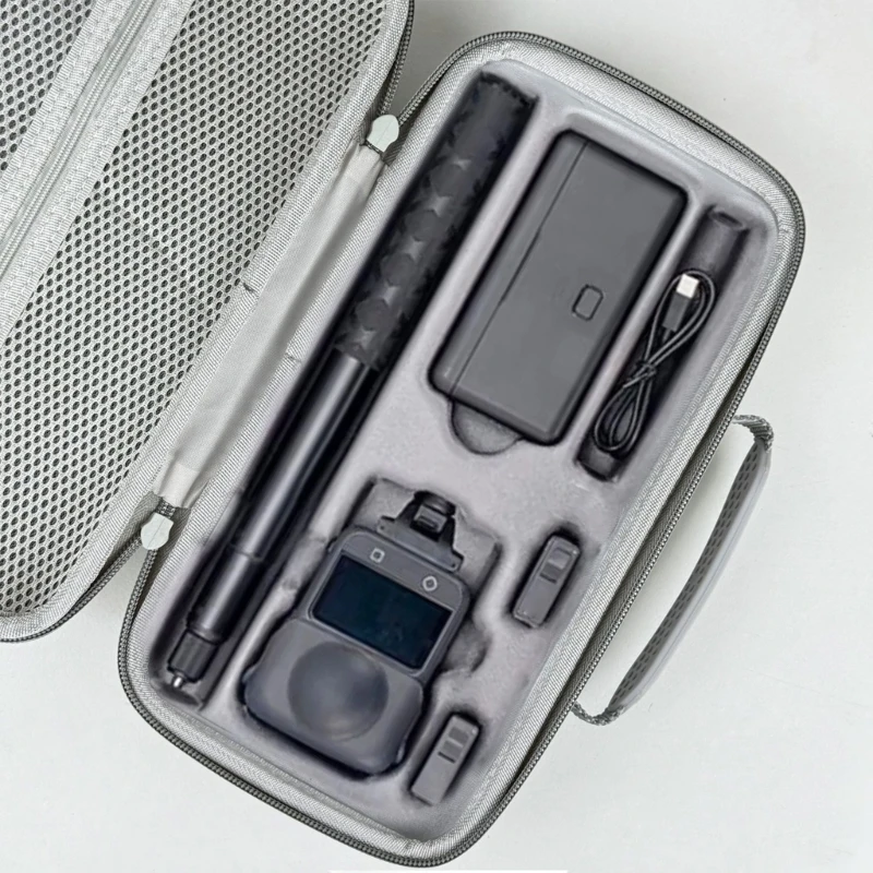 Handle Camera Storage Box for 360 II Camera Accessory, Protective Rigid Shell Bag for Daily Carry, Home Storage, and 896C
