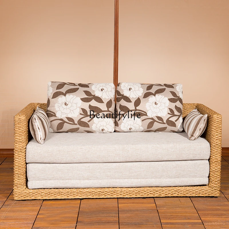 

*Apartment Suite Leisure Foldable Sofa Bed Small Apartment Double Dual-Use Multifunctional