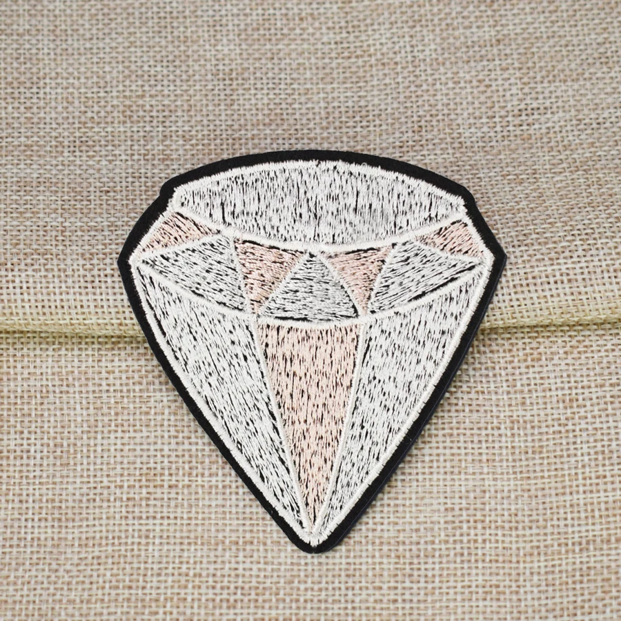 10pcs diamond embroidered patches for clothing iron on patches for clothes badges clothes iron-on patches for jeans