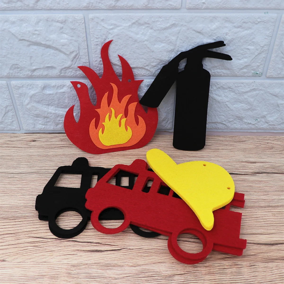 

Fire Truck Banner Birthday Party Supplies Decor Baby Firefighter Wall Easy Assembly Kids Room Holiday DIY Premium Material