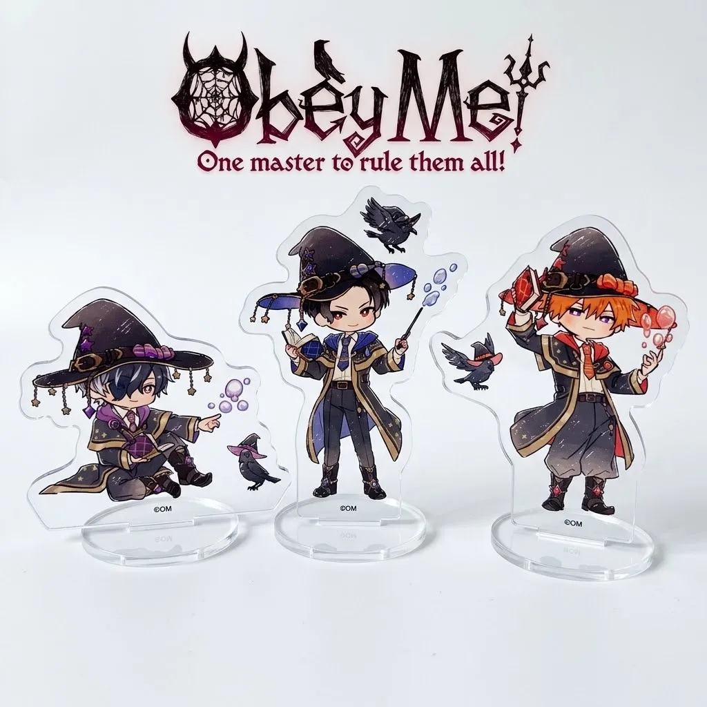 10CM love Obey Me cool Acrylic Stand Keychain Cosplay Characters Ornament Accessories Christmas Collection Gifts