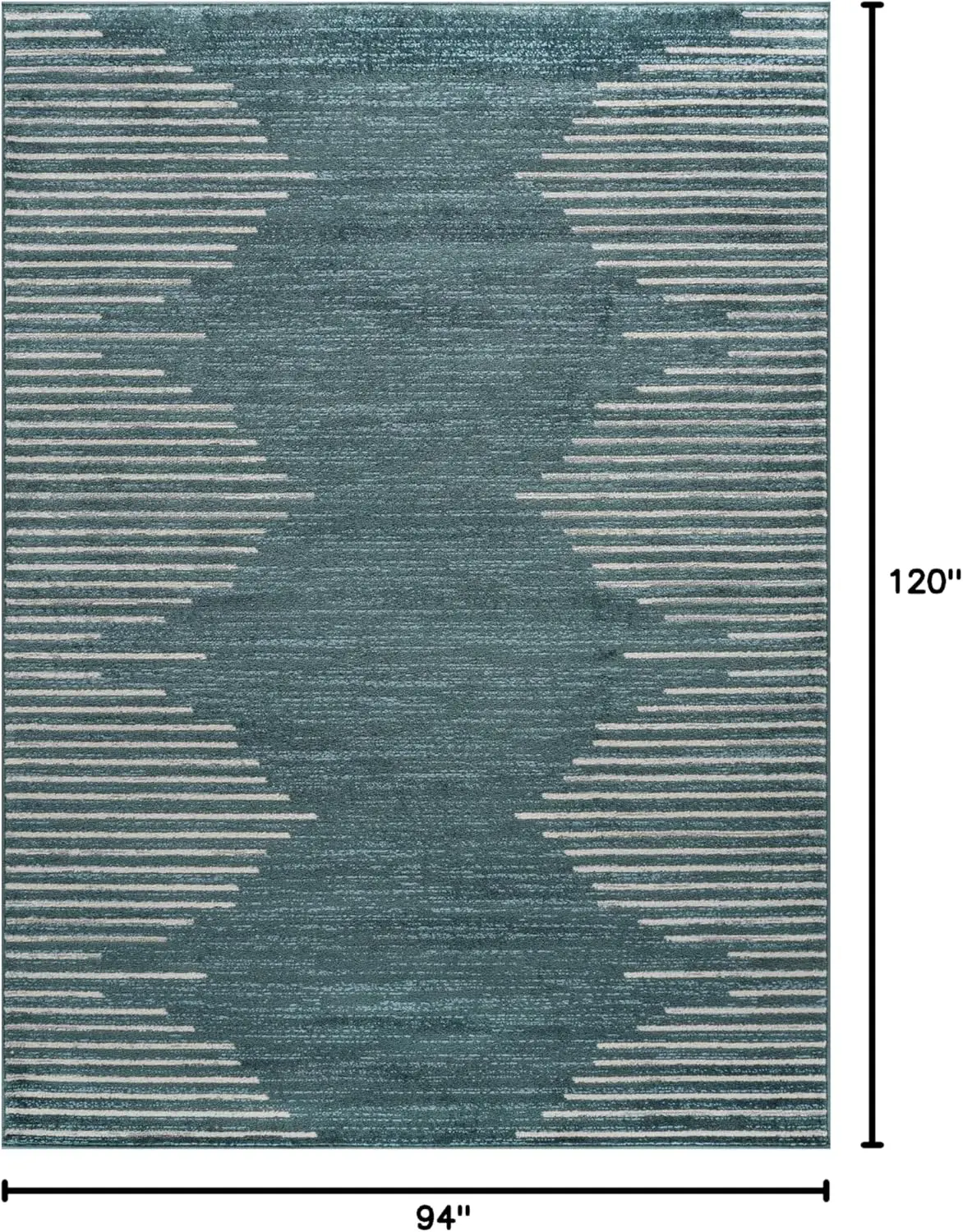 Bohemian Stripe Stain Resistant High Traffic Living Room Kitchen Bedroom Dining Home Office Area Rug 7'10